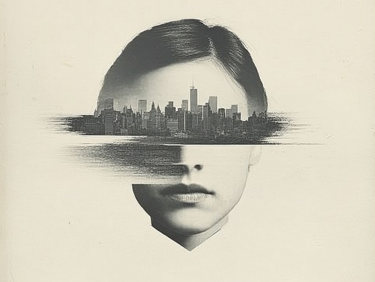 easy68_a_black_and_white_photo_of_a_woman_with_a_city_in_the__06ee4cf3-bcec-4a12-91d8-dba7180ac7d3_0