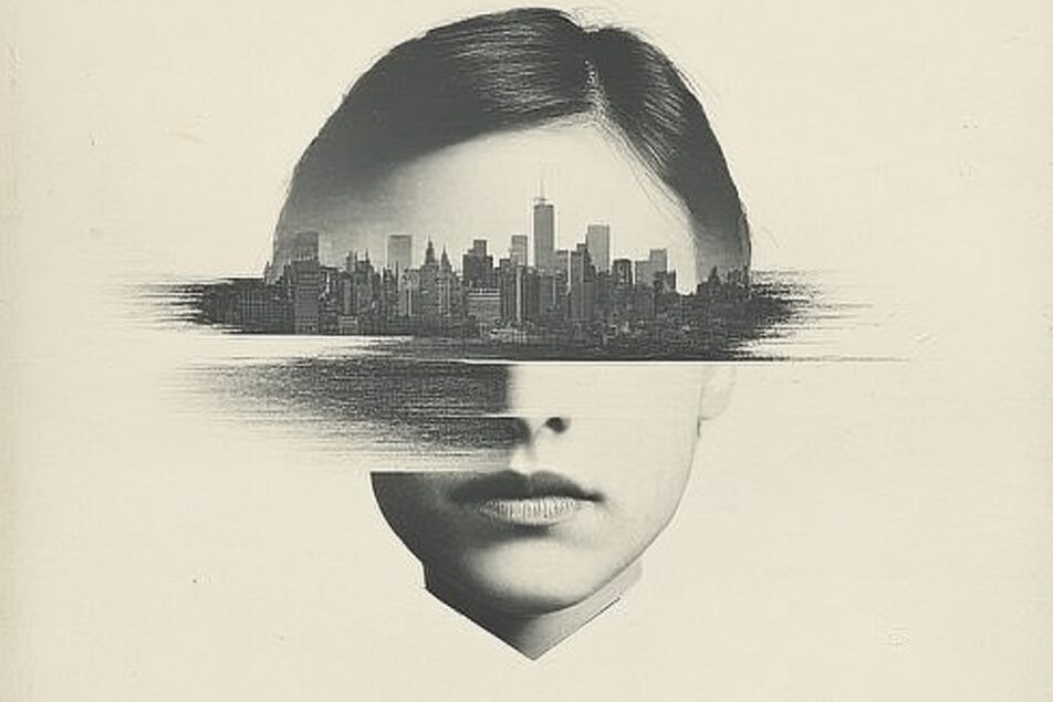 easy68_a_black_and_white_photo_of_a_woman_with_a_city_in_the__06ee4cf3-bcec-4a12-91d8-dba7180ac7d3_0